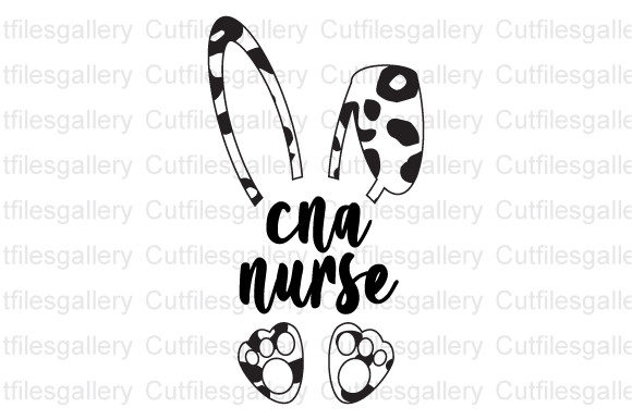 Easter Bunny CNA Nurse SVG: Graphics for Crafts