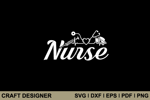 Heartbeat Nurse SVG: Graphics for Crafts