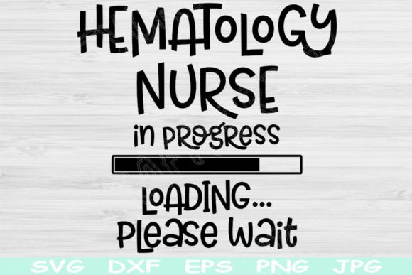 Hematology Nurse Svg in Progress Loading Graphics
