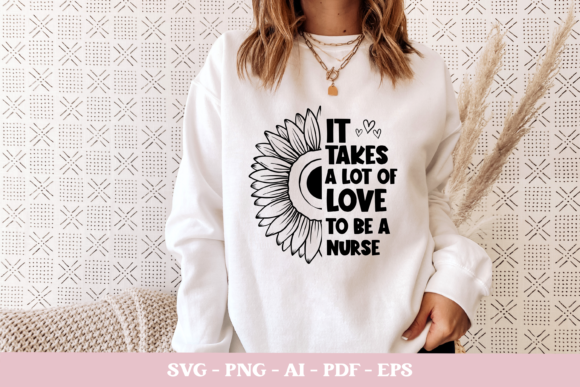 Nurse Sunflower SVG: Graphics for Crafts