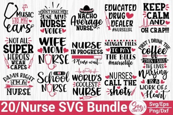 Nurse SVG Bundle: Graphics for Crafts
