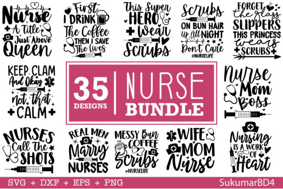 Nurse SVG Bundle: Graphics for Crafts & Blogs