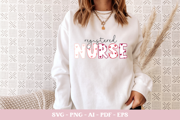 Registered Nurse Svg, RN Cut File: Graphics for Crafts