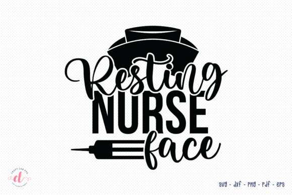 Resting Nurse Face SVG: Graphics for Crafts & Blogs
